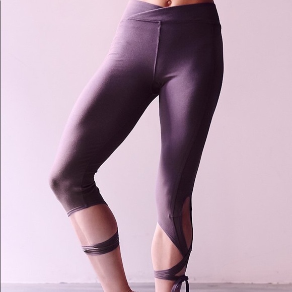 Free People Lilac Turnout Ankle Tie Soft and Comfy Leggings - Picture 2 of 6